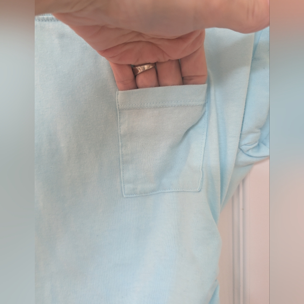 🟣 No Boundaries Light Teal Casual Top With Tie Sides - Picture 2 of 7